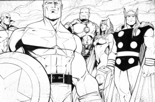 1970s Avengers line-up, Comic Art